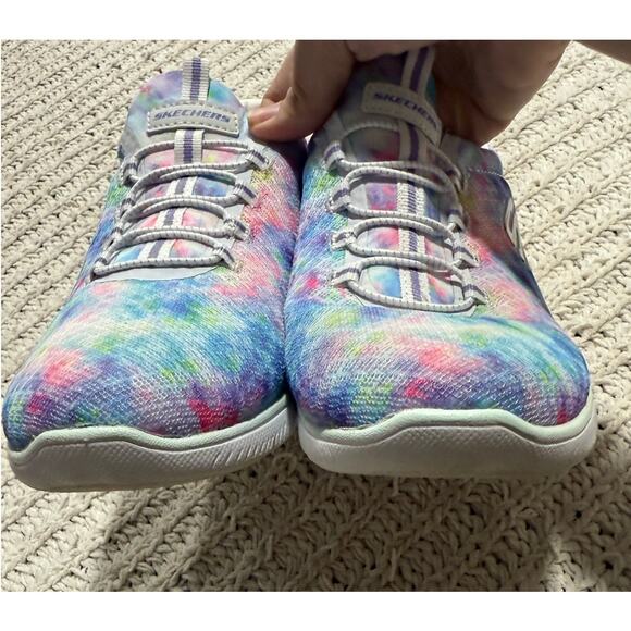 Skechers Summits Sneakers Running Shoes 149132W Womens 7.5 37.5 Tie Dye Pastel - Picture 5 of 9